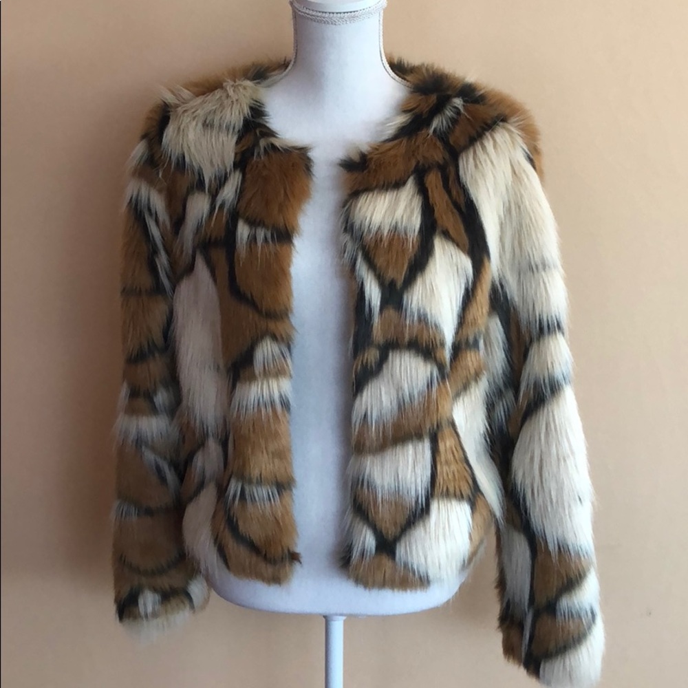 Faux fur coat
